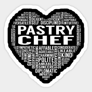 Pastry Chef Heart Sticker